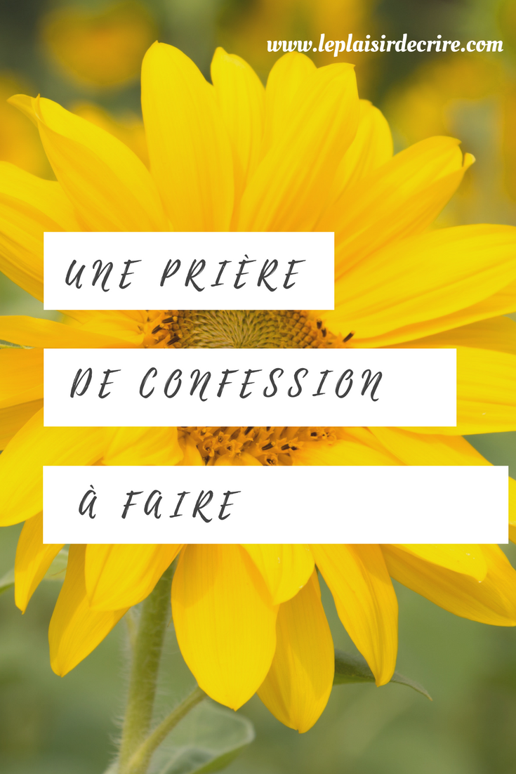 Prière de confession