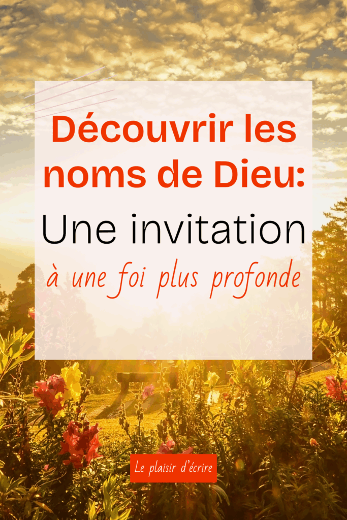 Dans cette nouvelle série, je te propose de survoler 7 noms de Dieu pour te rappeler à quel point notre Dieu est merveilleux, présent et infiniment capable!